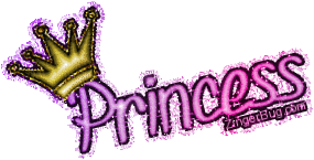 Princess glitter graphic