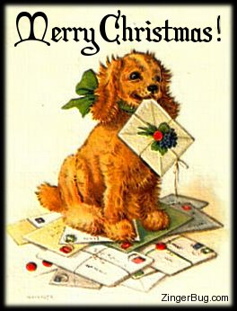 Another christmas image: (christmas_puppy) for MySpace from ZingerBug