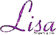 Glitter Graphic of the Girl's Name Lisa