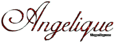 Click to get the codes for this image. Angelique Red Glitter Name, Girl Names Free Image Glitter Graphic for Facebook, Twitter or any blog.