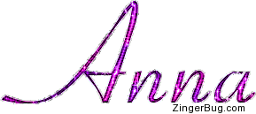 Click to get the codes for this image. Anna Pink Glitter Name Text, Girl Names Free Image Glitter Graphic for Facebook, Twitter or any blog.
