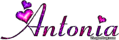 Click to get the codes for this image. Antonia Pink And Purple Glitter Name, Girl Names Free Image Glitter Graphic for Facebook, Twitter or any blog.