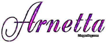 Click to get the codes for this image. Arnetta Pink Purple Glitter Name, Girl Names Free Image Glitter Graphic for Facebook, Twitter or any blog.