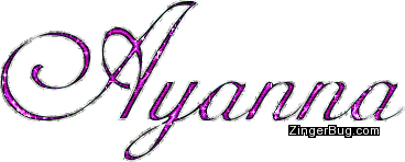 Click to get the codes for this image. Ayanna Pink Glitter Name, Girl Names Free Image Glitter Graphic for Facebook, Twitter or any blog.