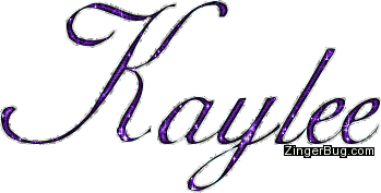 Kaylee Purple Glitter Name Glitter Graphic Greeting Comment Meme Or GIF