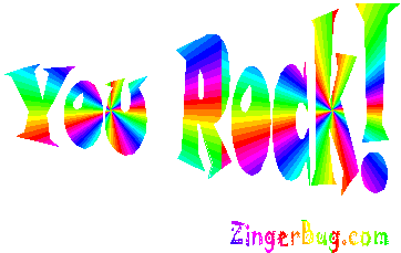 You rock colorful stars Glitter Graphic, Greeting, Comment, Meme or GIF