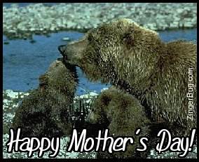 Click to get the codes for this image. Mother's Day Bears, Mothers Day Free Image, Glitter Graphic, Greeting or Meme for Facebook, Twitter or any forum or blog.