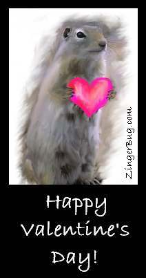 Click to get the codes for this image. Valentines Day Squirrel With Heart, Valentines Day Free Image, Glitter Graphic, Greeting or Meme for Facebook, Twitter or any forum or blog.